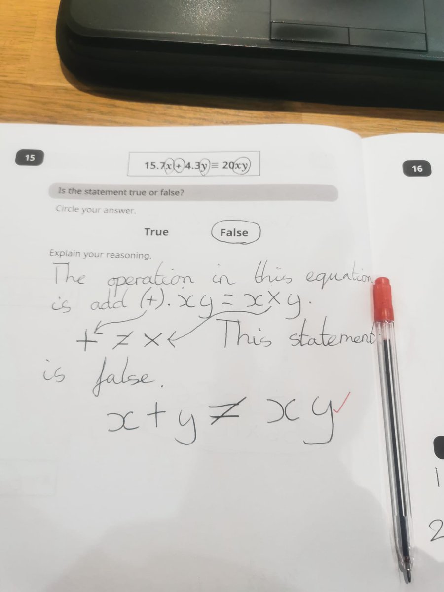 MathsTASE1's tweet photo. Some amazing answers in our year 7 assessments! #writelikeanexpert #oracyinmaths @TrinityAcadStE @Cohort2027 https://t.co/UABjROynUW