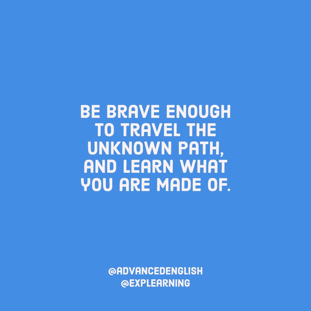 ExplearningCo's tweet photo. Don't be afraid to take the road less traveled. It's where you'll find out what you're truly made of. Learning a new language can be daunting, but it's also a journey of self-discovery. Embrace the challenges and watch your skills develop. 

Join us: https://t.co/gAKhGBNR8G https://t.co/yD5OLZaWIw