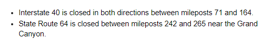 Arizona DOT tweet media
