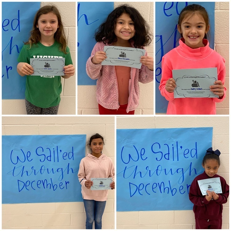 Smith_Seabees's tweet photo. We are proud of our #SmithSeabees who SAILed through December! Congratulations to these students whose names were drawn to receive a voucher for a free book from the library! We canโt wait to see more students SAILing in January! ๐๐๐ #StudentCenteredFutureFocused @absspublic https://t.co/yj6ibnGvkQ