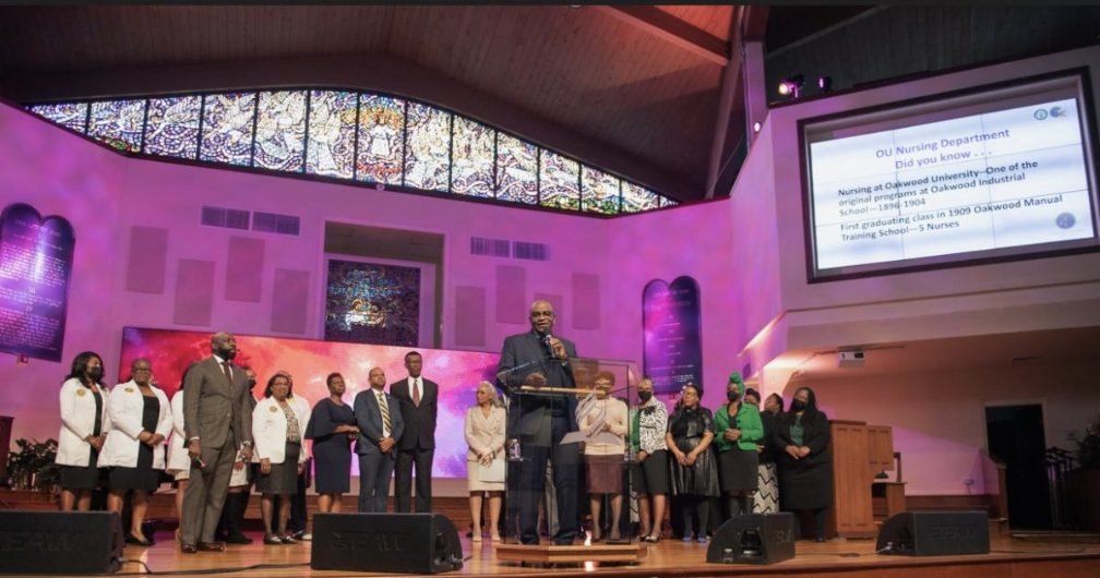 OakwoodU's tweet photo. Congratulations to the Nursing School class of 2022 for achieving a 91.6% average NCLEX pass rate! We commended the Nursing faculty for a job well done and expressed his appreciation for the department's growth in such a short amount of time. To God be the glory! https://t.co/Y5y390Xk9s