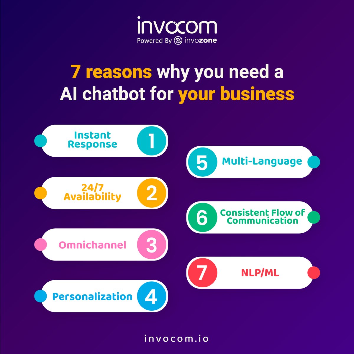 invocomofficial's tweet image. Here's why you must have an AI Chatbot infused into your business✌️
Want to know more about InvoCom subscription plan click here: 👉 invocom.io 
#ChatbotDevelopers #AITech #NLP #AIchatbot