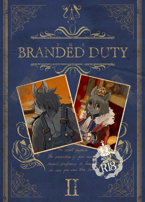【新刊情報】新春けもケット9の新刊は「THE BRANDED DUTY2」になります。
立派な娼夫になった高貴なお方が、お客のムチムチ童貞非処女農夫から搾り取ろうとするまんがです。
果たして絞り切れるのか。

H-12「のっぺら工房」で頒布予定です、よろしくお願いします。 