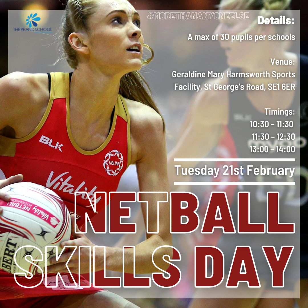 LPESSN's tweet photo. 🏐 YEAR 3/4 NETBALL SKILLS DAY 🏐
Calling all member schools! Entry to our Year 3/4 Netball Skills day is now OPEN!
#netball #skillday #morethananyoneelse #pivot https://t.co/kFmf9uJNWi