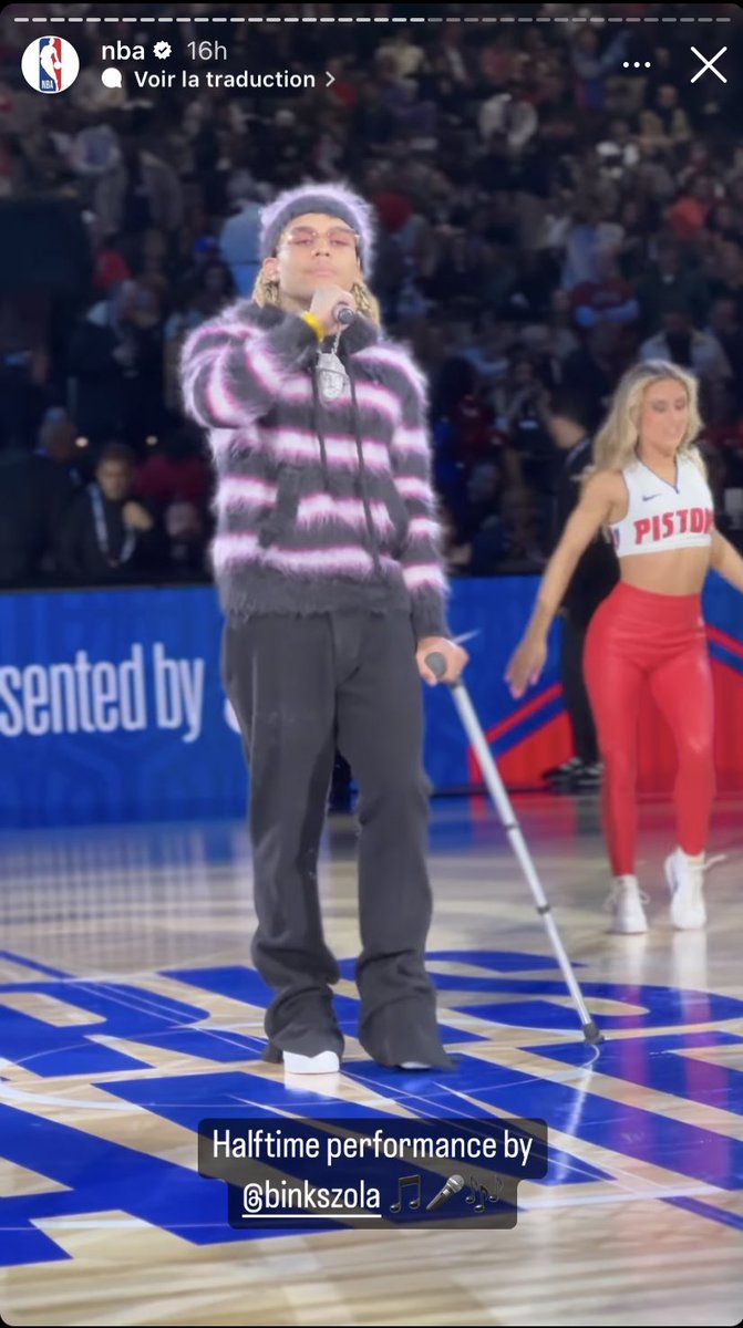 Zola dans la story du compte officiel de la NBA 🏀🔥🔥🔥