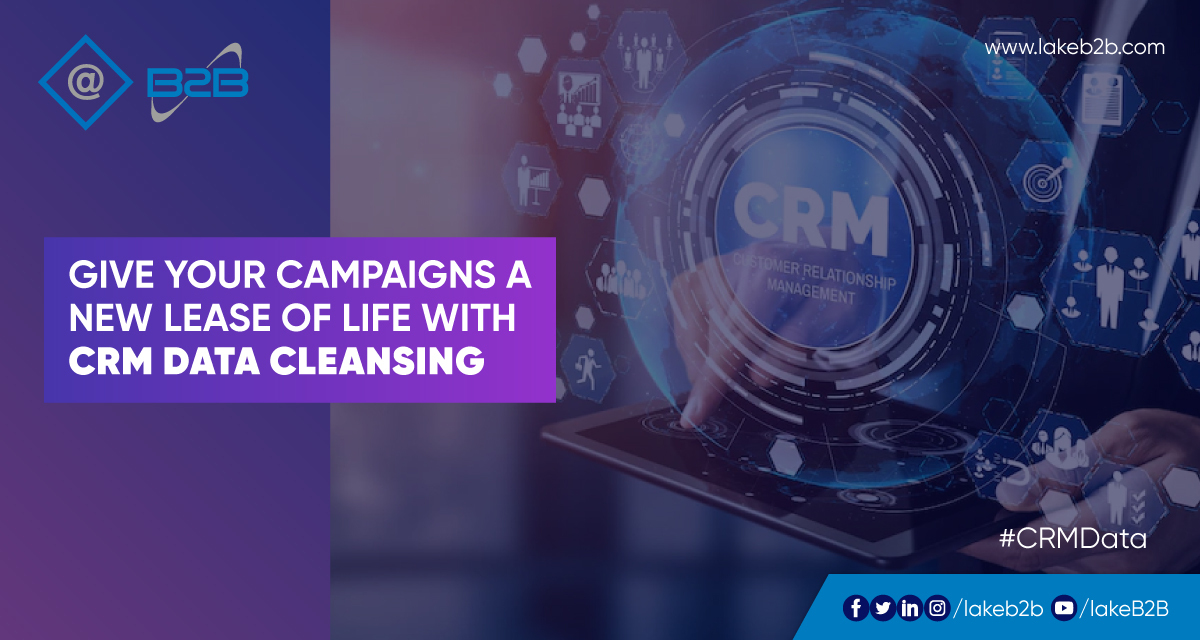 lakeb2b's tweet image. Arrest data decay with the most robust CRM data cleansing across the industry. Don&apos;t let outdated data hamper your growth, take the result-focused route to your boost your campaign ROI. bit.ly/2Xs6NdJ #ROI #B2BMarketing #CRMDataCleansing  #EmailCampaigns #LakeB2B