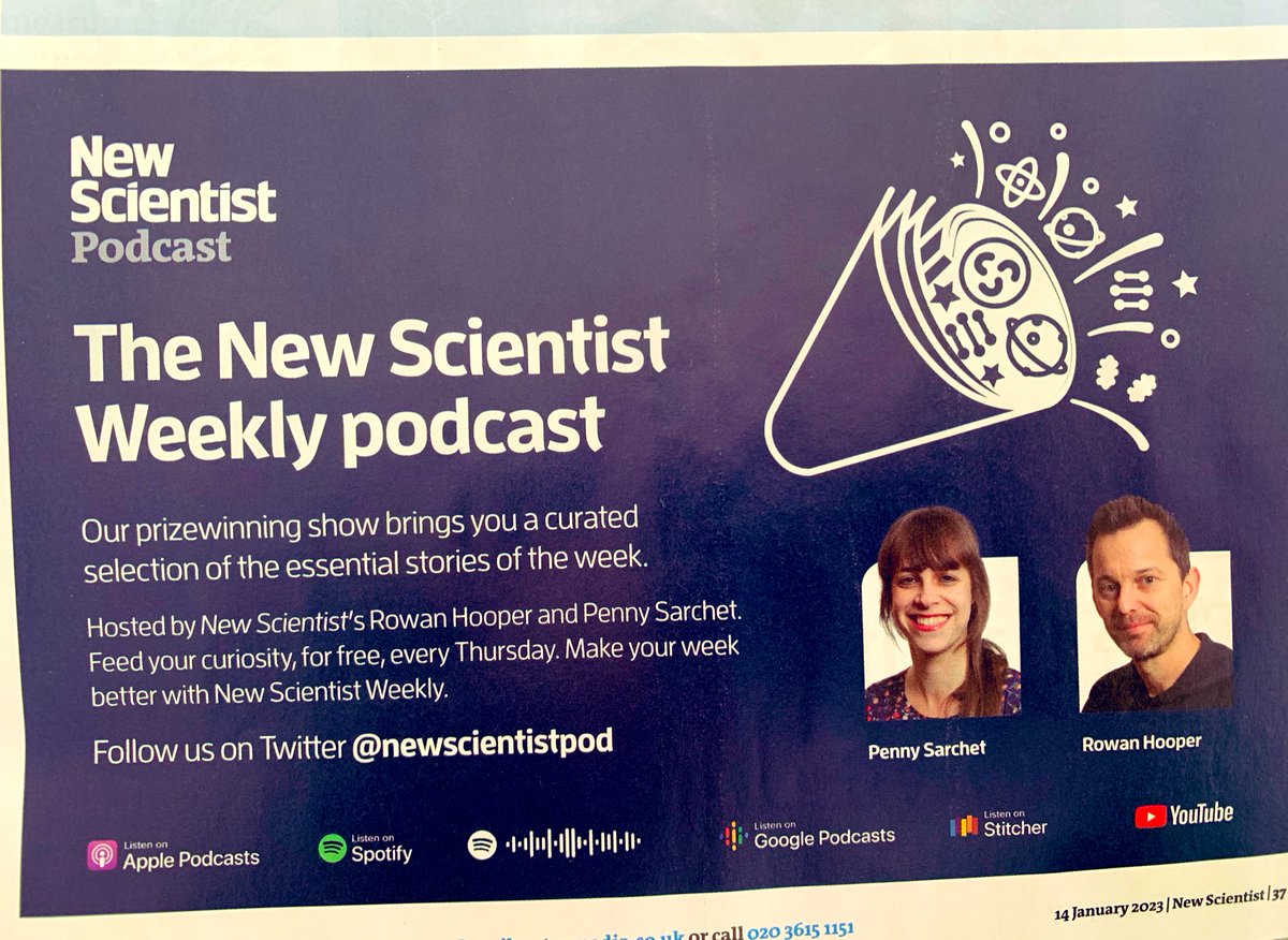 Just saw this ad! Make your week better, with New Scientist Weekly 💙