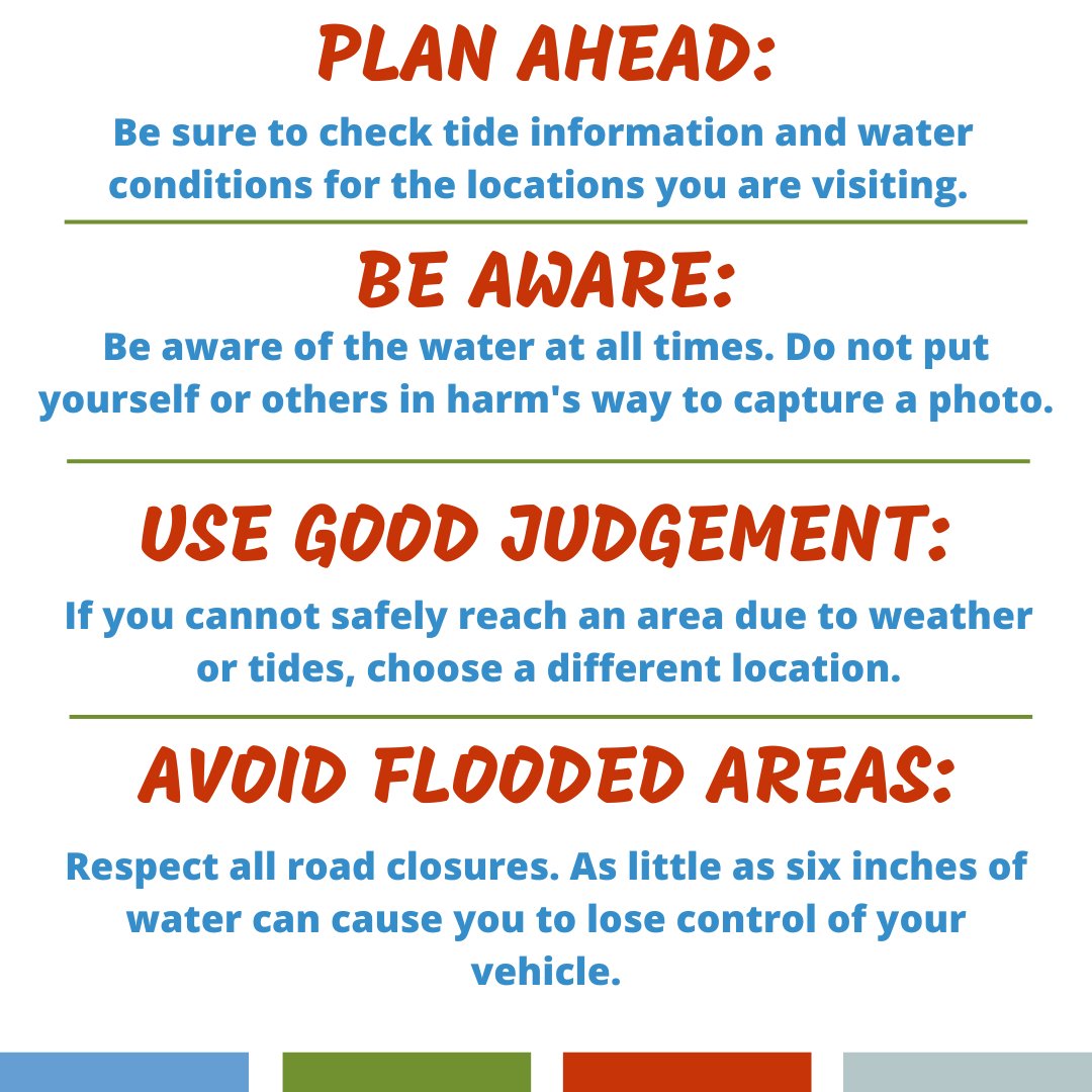 The Rising Tides Photo Contest starts TOMORROW! As you're making your plan to capture photos, please keep these safety tips in mind: 

#GetSeaLevelWise #RisingTidesNH2023