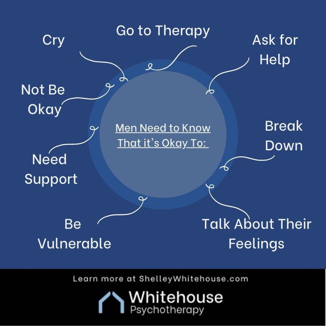 Psychotherapyw9's tweet photo. Growing up, men are often subjected to treatment that makes them feel “less than” if they show emotions like sadness or fear. Unlearning those societal pressures can be very difficult, but is a very important step in becoming happy!

#Psychotherapy #Therapy #MentalHealth #Toronto https://t.co/pi9QOEpbPi