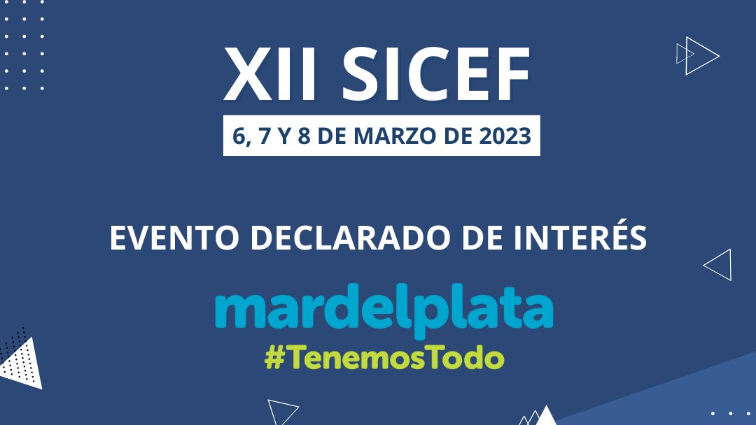 El equipo organizador del XII SICEF eligió la ciudad de Mar del Plata como sede porque es garantía de éxito, al permitir conjugar perfectamente negocios y placer.

📌 ¡Te esperamos el 6, 7 y 8 de marzo!
✔️ Más info en iadef.org/xiisicef