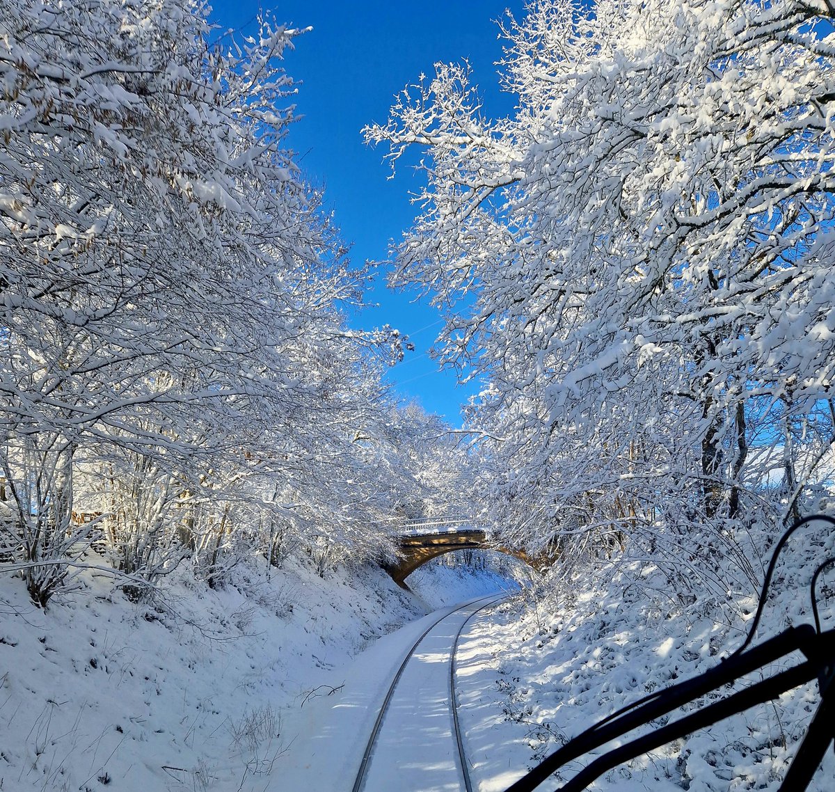 C'est pas sur <a href="/SNCFTERAURA/">SNCF TER AURA</a> mais <a href="/lio_train_sncf/">liO Train SNCF Occitanie</a> ce matin entre #Rodez et #Toulouse, paysages sublimes avec une bonne couche de #Neige ❄️qui me rappelle les lignes du <a href="/cantalauvergne/">Cantal Auvergne</a> 😎 

🚂🚃🚃🚃