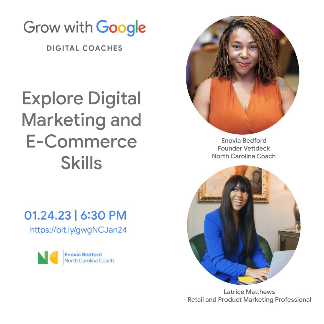 vettdeck's tweet photo. This introductory workshop will give you an overview of the field so that you can learn about various channels and how to develop a marketing plan. 
Register here : https://t.co/gNSFGuaMud

#growwithgoogle #GoogleDigitalCoaches" https://t.co/71gSZIfzz1