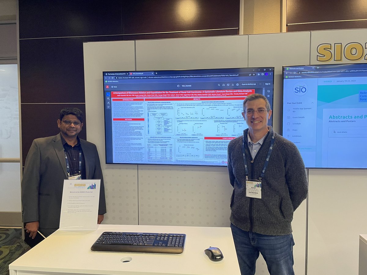 Exciting poster presentation at #sio2023 @SIO_Central Microwave Ablation #neuwave #irad @SudipGhosh01 @SajjadRazaMD @WCMRadRes @WeillCornell @AdamTalenfeld @Ethicon