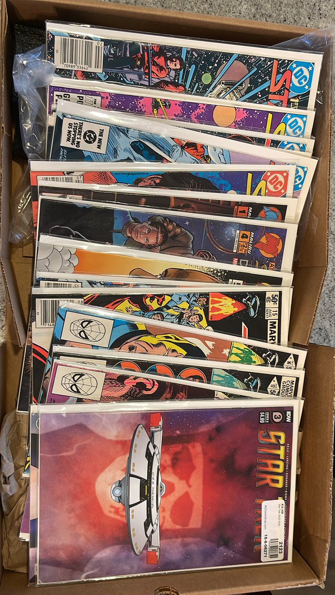 New comic haul!  Just arrived yesterday. Have decided I’m going to collect as much Star Trek that I can lay my hands on. May take a while… ##StarTrek #comichaul #comics