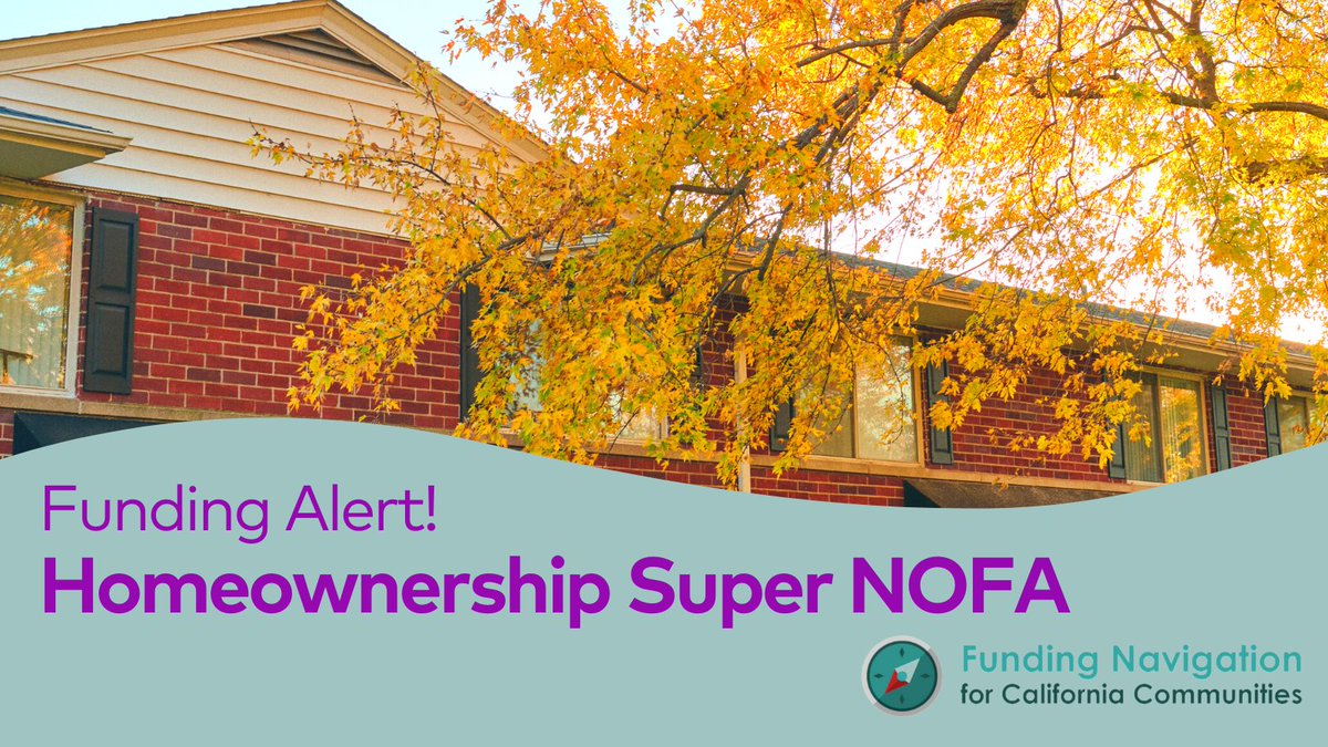 #FundingAlert: @California_HCD 2023 Homeownership Super NOFA

~$170M for the CalHome Program & the Joe Serna, Jr. #FarmworkerHousing Grant Program – Homeownership. Applications due Feb 28. Applications from #Tribal Entities due Mar 30. #funding

More info: bit.ly/3kA8EII