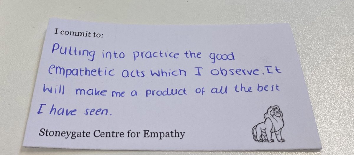 DrDSlavin's tweet photo. Really enjoyed discussing how we can use role models to combat the decline in medical student empathy. Thanks to Y3 @LeMedSchool for making a commitment to ID positive role models in clinical practice. @Empathy_Centre #empathy #MedEd #safari https://t.co/lgXiOwJKdZ