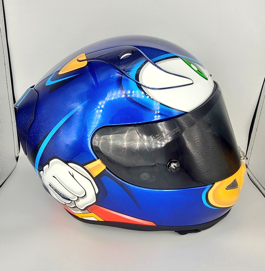 RT @AbelMunizJr: Got the HJC Sonic helmet! Now we just need the