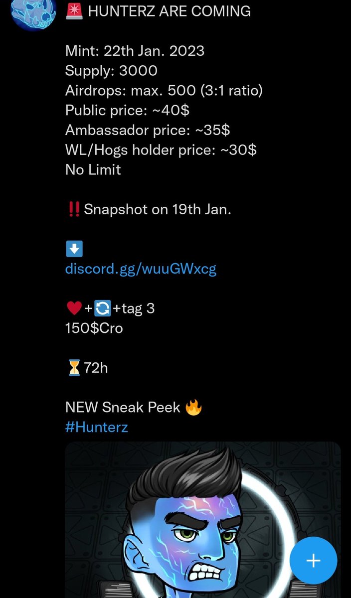 cro_hogs's tweet photo. π¨ WINNER π¨
of our twitter raffle is
@Julnia_Nhia
Congratulation from the #CroHogs
#HUNTERZ
#Cro
#NFTGiveaways https://t.co/pzQcvLEp7d