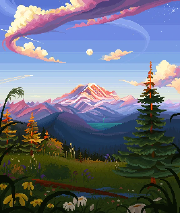 pixel art  one of my earliest vs one of my latest  