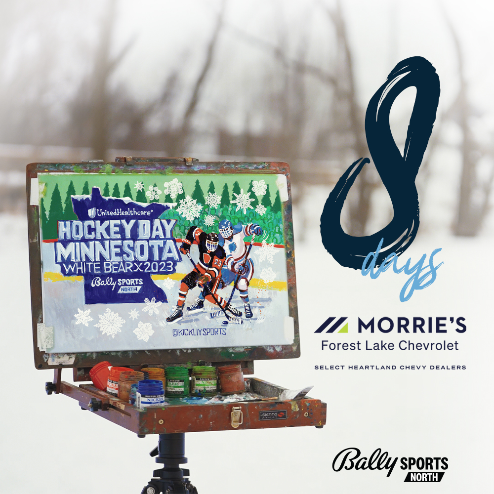Can't wait, down to EIGHT! #HDM2023

<a href="/MorriesAuto/">Morrie's Auto Group</a> | <a href="/HockeyDayMN/">Hockey Day Minnesota</a>