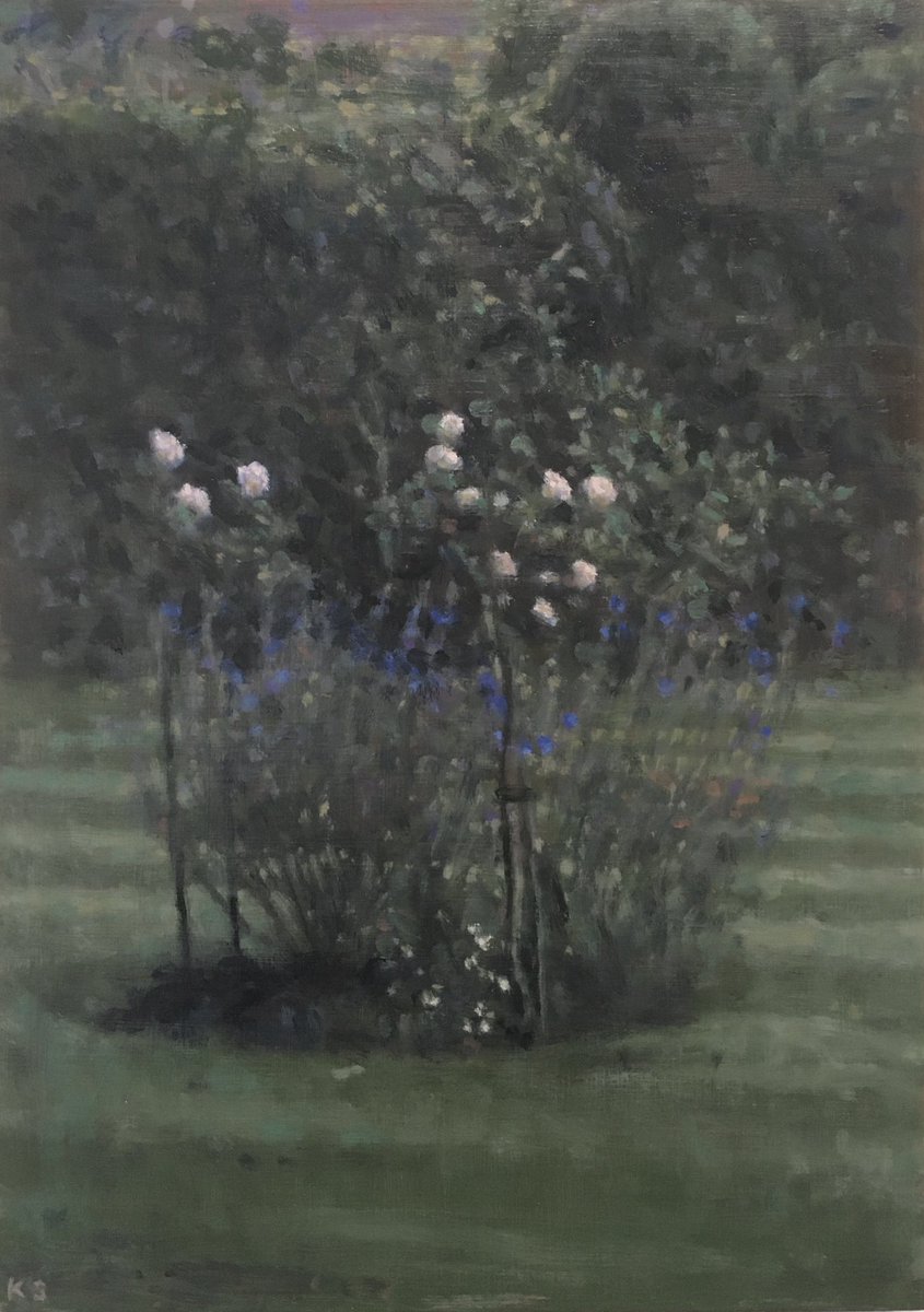 Kate Sherman’s <a href="/KateShermanArt/">Kate Sherman</a> dusk paintings on show <a href="/LondonArtFair/">London Art Fair</a> until Sunday. Stand p11, Encounters, Into the Night