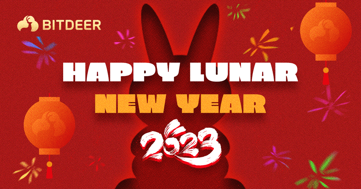 Bitdeer's tweet photo. Happy New Year ε
You! π»
May you be happy and healthy this upcoming year and always π₯°
#ChineseNewYear2023 #BitdeerCommunity https://t.co/zKIPuBujHx