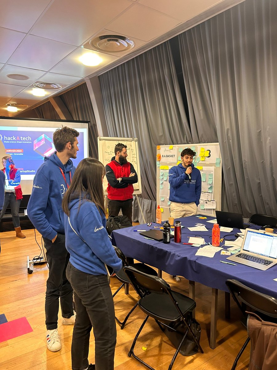 inria_grenoble's tweet image. [#hackAtech2023]

À quelques heures de la fin du 2ème jour, les équipes font un point intermédiaire à l&apos;assemblée 📣
L&apos;occasion de savoir où ils en sont et de se motiver à aller plus loin encore dans ce #marathon #innovation 💡

On les encourage un maximum en likant ce tweet 👍