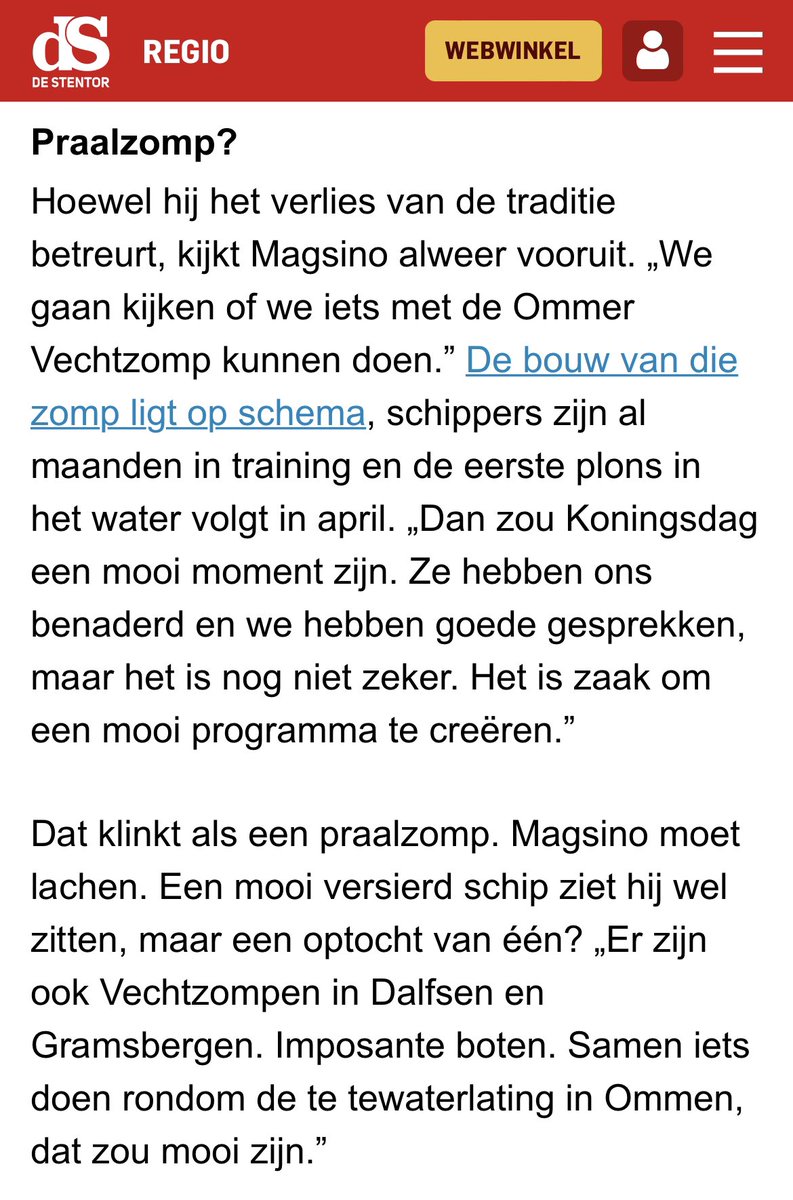 Ik had me mijn eerste jaar als Oranjevereniging-praeses wel anders voorgesteld. Maar we gaan vol goede moed naar Koningsdag 2023! <a href="/ds_Vechtdal/">deStentor_Vechtdal</a> destentor.nl/ommen/einde-ko…