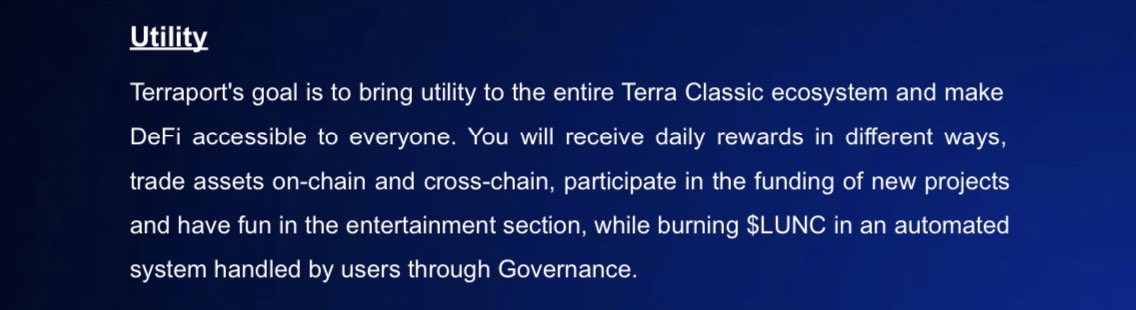 LUNC_Italia's tweet photo. 5 days till public presale 🔥

Meanwhile we would like to know which part of @_Terraport_  whitepaper you prefer 👀

Comment this tweet with your favourite feature 💣

We’ll go first: https://t.co/zfsyHLWfJ1