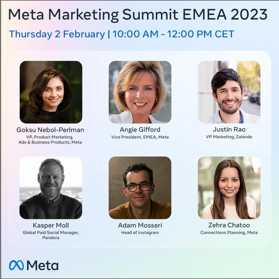 Kimdpope's tweet photo. #savethedate #feb2nd2023 #meta #metamarketing #summit #EMEA2023 https://t.co/MlZyUh5B8X https://t.co/40LduNBpQk