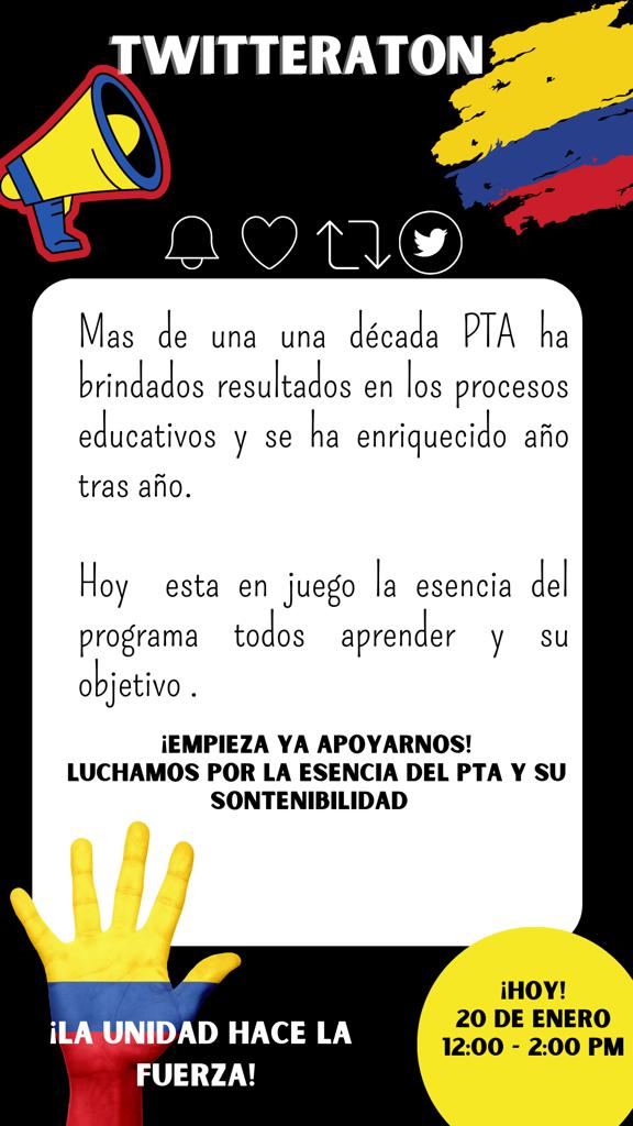 MtnezD's tweet photo. #PTAENCRISIS #CRISISADMINISTRATIVAPTA @petrogustavo @agaviriau @hbayonar @RinconferE @danielsanper @Monyrodriguezof https://t.co/6E3ybANNeb