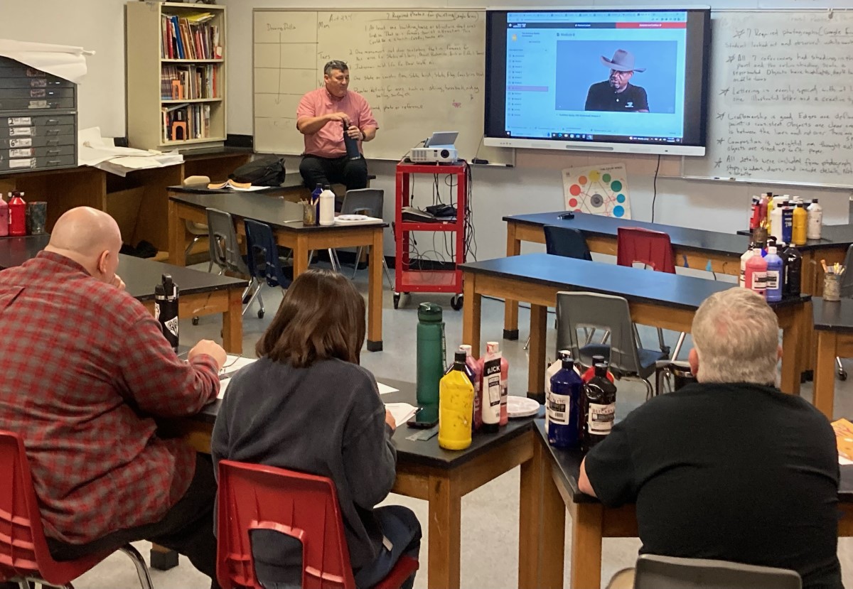 CRUHSD2's tweet image. CRUHSD teachers collaborating today at Professional Development Friday...Collectively committed to the school board’s vision of building a Professional Learning Community!

#CRUHSD #PDFriday #CollectiveCommitments #PLC
