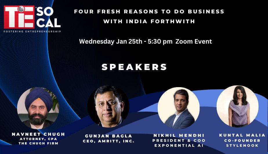 With hundreds of unicorns and rise of Indian Billionaires, #India is set on the path of Triumph.

Join me for a session on January 25th, 2023 at 5:30 PM to discuss the opportunities in India in 2023.

Register here: bit.ly/3Cttdws
.
.
.
#entrepreneurship #Startups