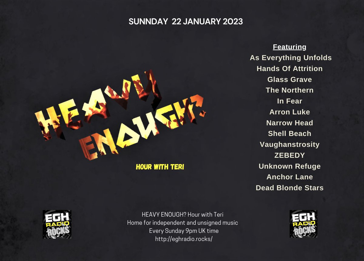 HeavyEnough Hour with Teri tweet media