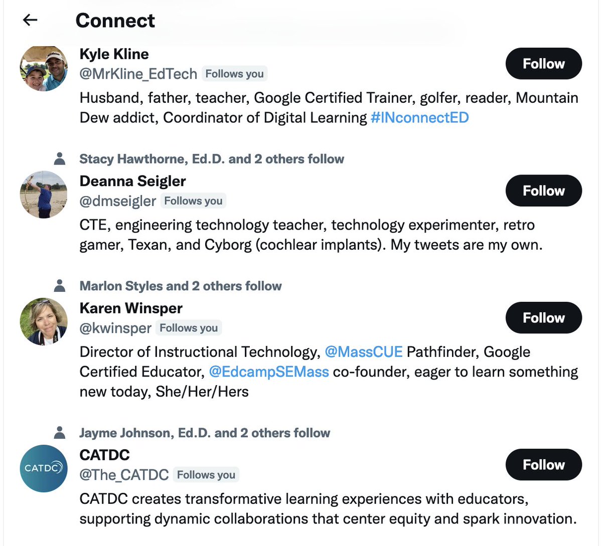 Love that Twitter is now recommending that I follow people that I ALREADY FOLLOW...