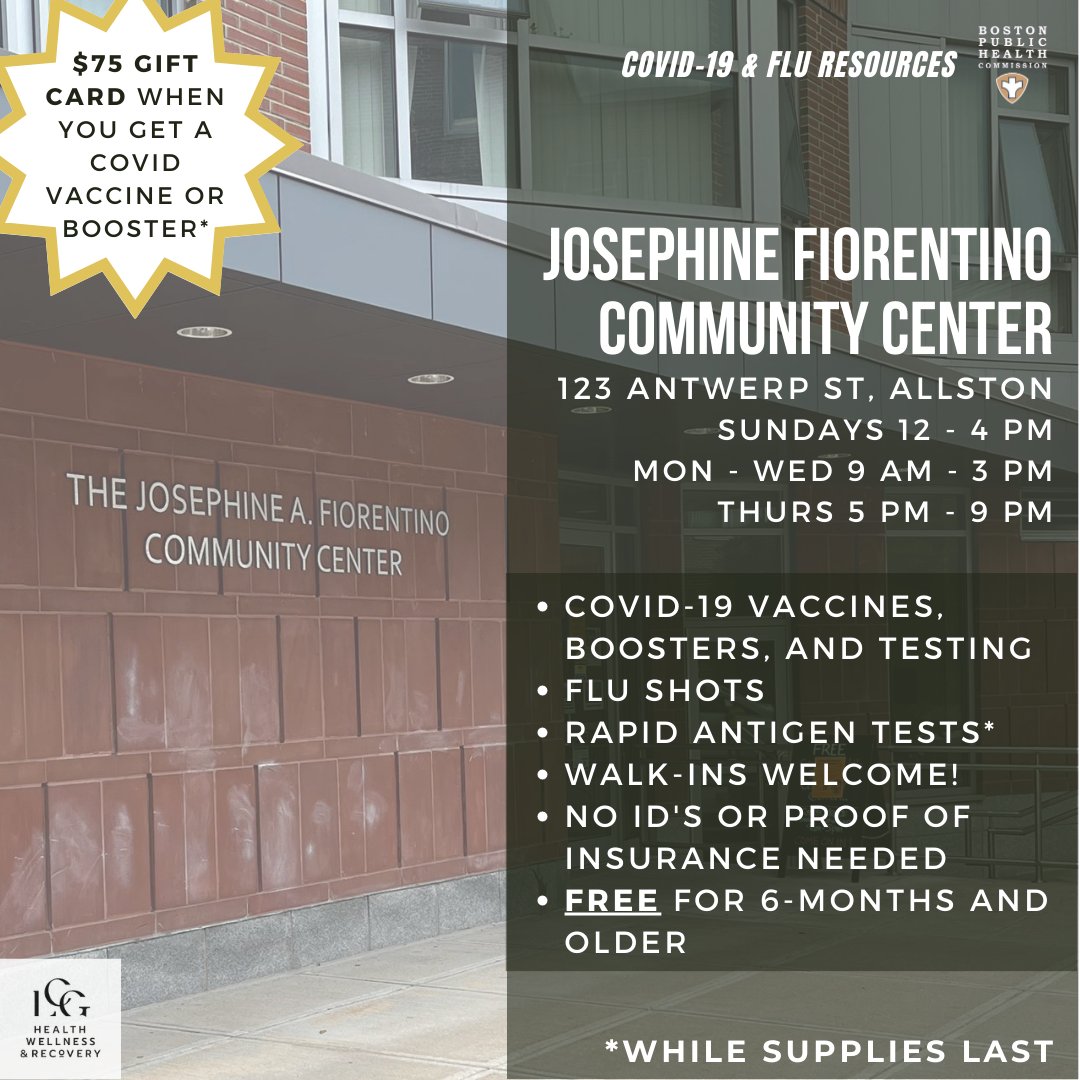 Boston Public Health on Twitter "COVID19 testing, vaccines, boosters