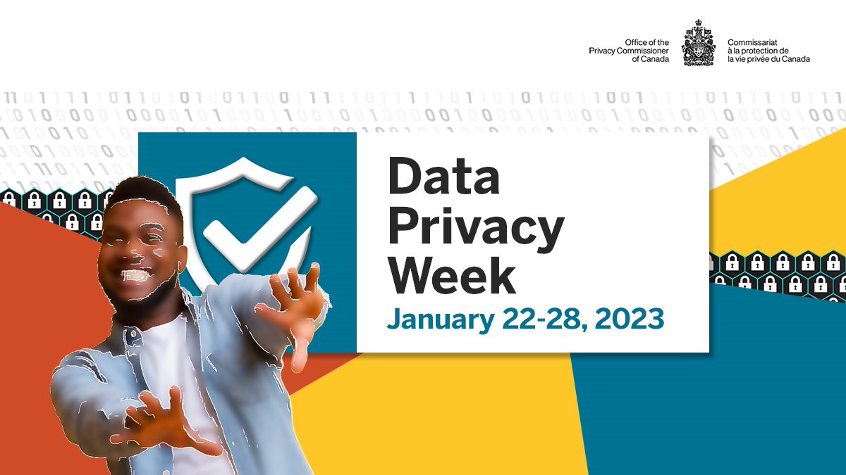 PrivacyPrivee's tweet image. Next week is #DataPrivacyWeek, and we’ve prepared a little something special to celebrate. For now, enjoy our new background for virtual meetings and spread the word about #DPW2023!  priv.gc.ca/en/about-the-o…
