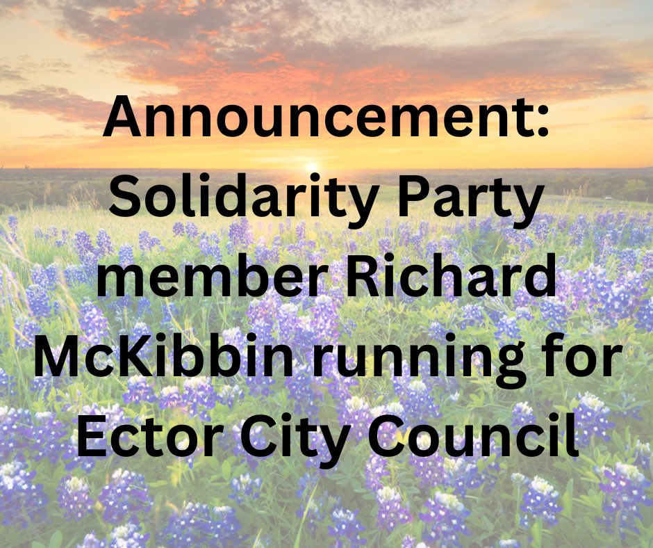TexasASP's tweet image. We are proud to announce that one of our members, Richard McKibbin, will be running for an open seat on the Ector City Council. We wish Richard much luck and offer him our support.