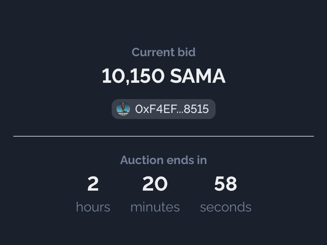 We have another bid! 

Big thanks to anonymous, 2 hours still left🙏