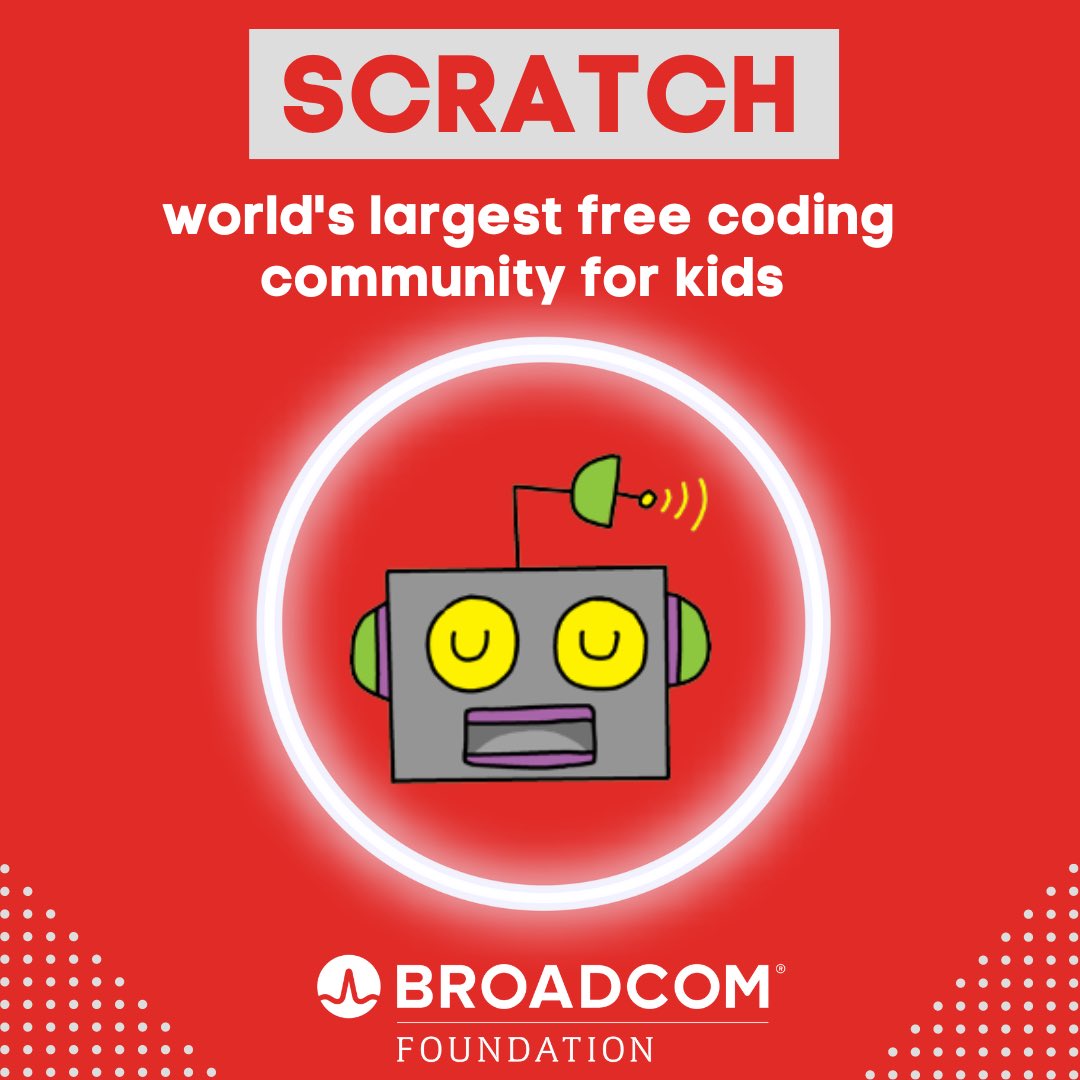 BroadcomSTEM's tweet photo. 👋🏼Did you know MIT has an easy-to-learn programming language? It's called Scratch, and you can make games and animations or program it to function with your @Raspberry_Pi !
🔶Try it today!
📍https://t.co/ufcRKvopXU
📍https://t.co/53e47wYCiL
#Stem #ICODE #CodingWithCommitment https://t.co/bE4Kpa31hQ