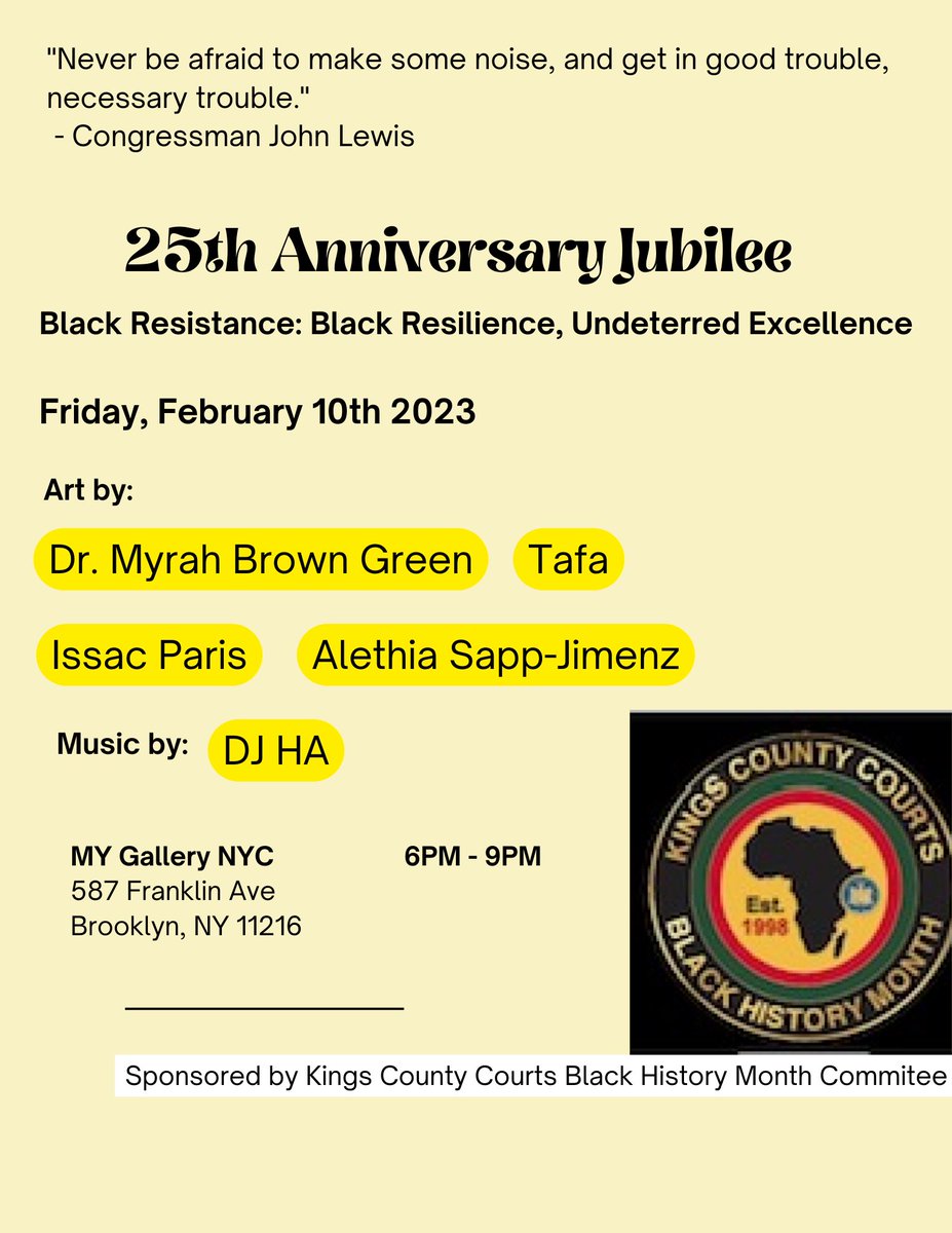 #artshow #nycevents #jubilee #blackart #blackresistance #blackresilience #blackhistorymonth #BlackLivesMatter #Brooklyn
