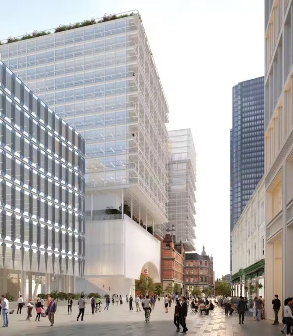 ted_morris's tweet image. From the Standard: proposals for building above Liverpool Street station. Looks hideous IMO.