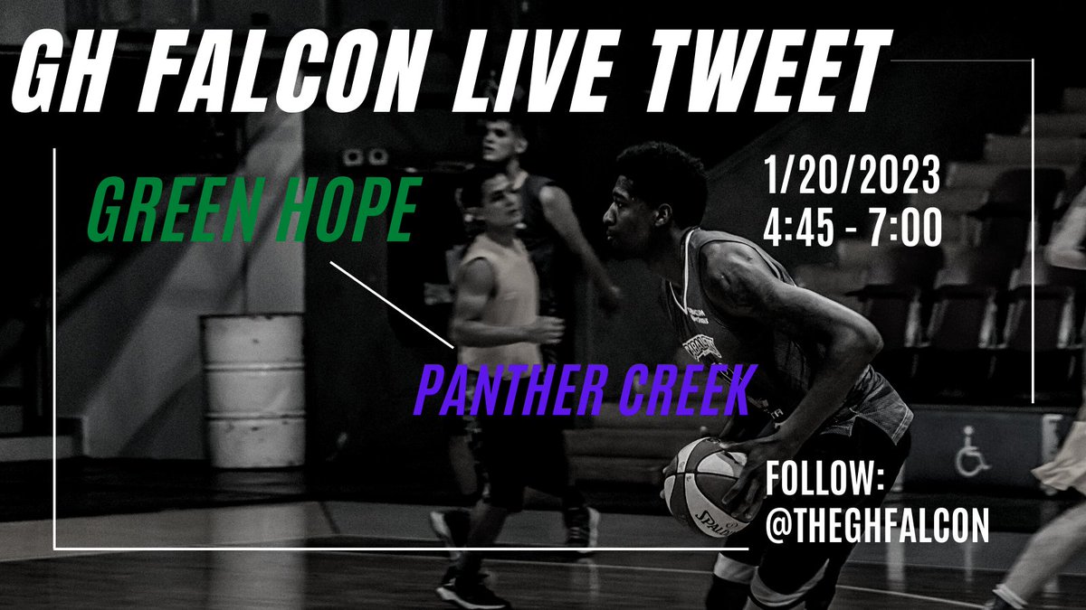 theghfalcon's tweet photo. 1/20 4:45!!  @theghfalcon LIVE TWEET EVENT! @Green_Hope_High @GHHSSports @GHHoops @ghhswomensbball @Ms_Cleveland #TakeFlightGH #Fightfor55 https://t.co/Hd16WiMvLx