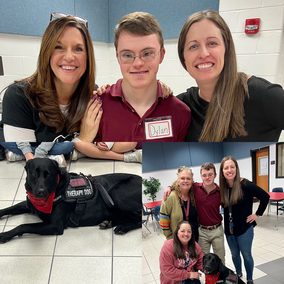 What a wonderful, relevant, beautifully delivered presentation we had this morning with Duck, the therapy dog, and his classmates from <a href="/msnicnac1/">Mary Nicoletti</a>’s class! I was moved to tears seeing one of my former fifth graders excel! 🙌🏻 <a href="/SharonElemS/">Sharon Elementary</a> <a href="/lamberthighsch/">Lambert High School</a> #Lambertpack #sharonstrong