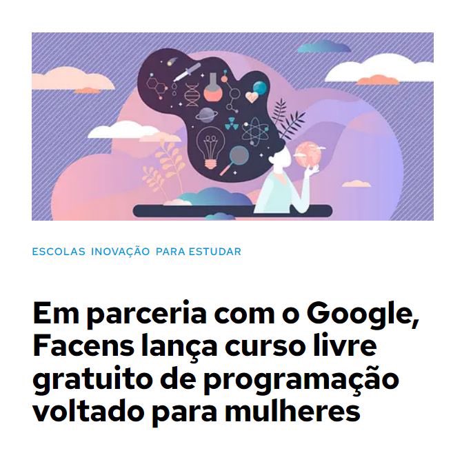 FernandaManzi11's tweet photo. A Facens e o Google lançaram um curso livre e gratuito de introdução ao #Python voltado para mulheres: https://t.co/Mvd9Kk1Jhk
Esperamos mais iniciativas como esta e mais mulheres na Tecnologia :)
#WomenInMachineLearning https://t.co/jI7ivZTKun