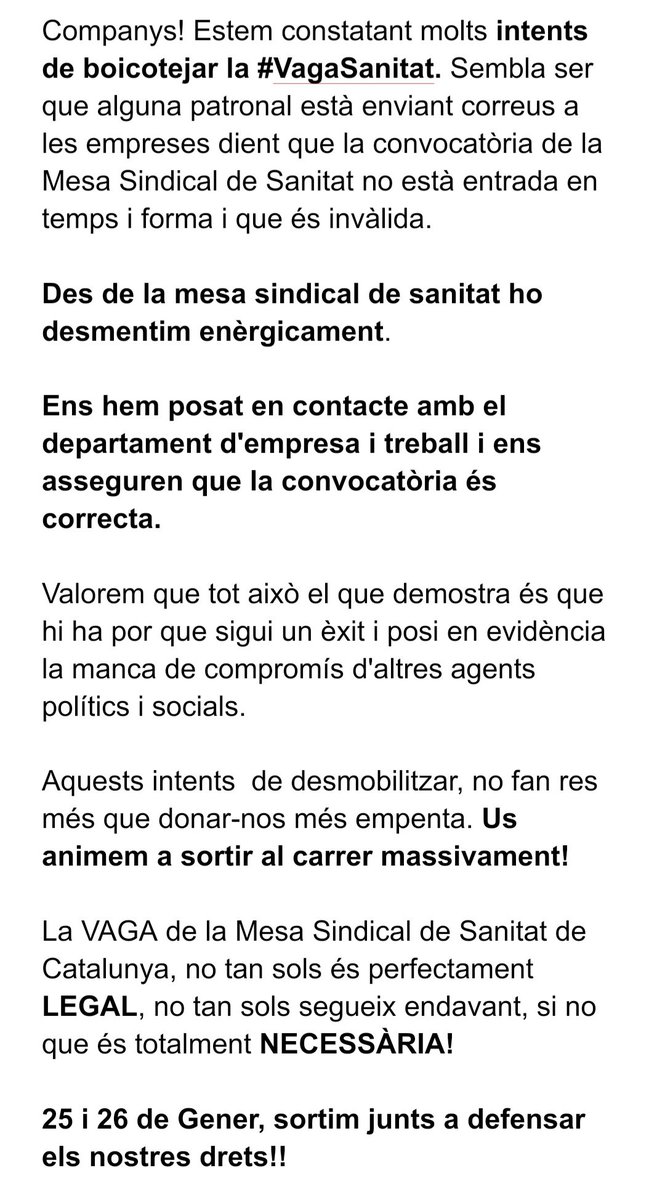 MesaSanitat's tweet photo. 📢📢ÚLTIMA HORA
          DESMENTIM❗️❗️ https://t.co/sjuWOpQgv4