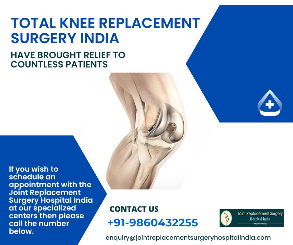 Total Knee Replacement Surgery India Have Brought Relief to Countless Patients
🌐: bit.ly/3iLIlid
📧 - -enquiry@jointreplacementsurgeryhospitalindia.com
☎ - +91-98604-32255
#kneereplacement #TotalKneeReplacement #Replacementsurgery #kneereplacementsurgery #kneesurgery
