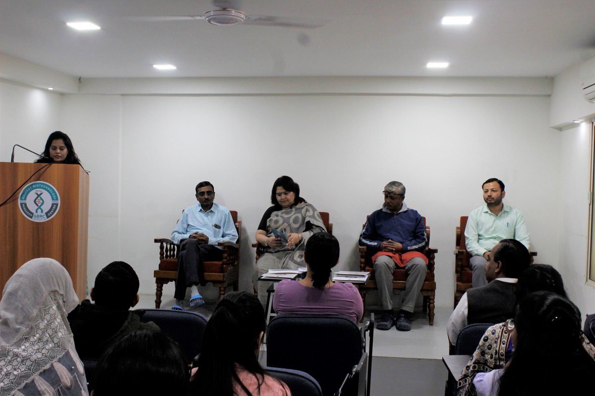 gbrc_gujarat's tweet image. Valedictory ceremony of Hands-on training program on "Analytical Techniques". Jointly organized by @gbrc_gujarat and @gujvidyapith. Sponsored by @gsbtm.
Prof. Purvi Pokhariyal, Campus Director of @NFSU_Official was present in the occasion as a chief guest.
#Biotechnology