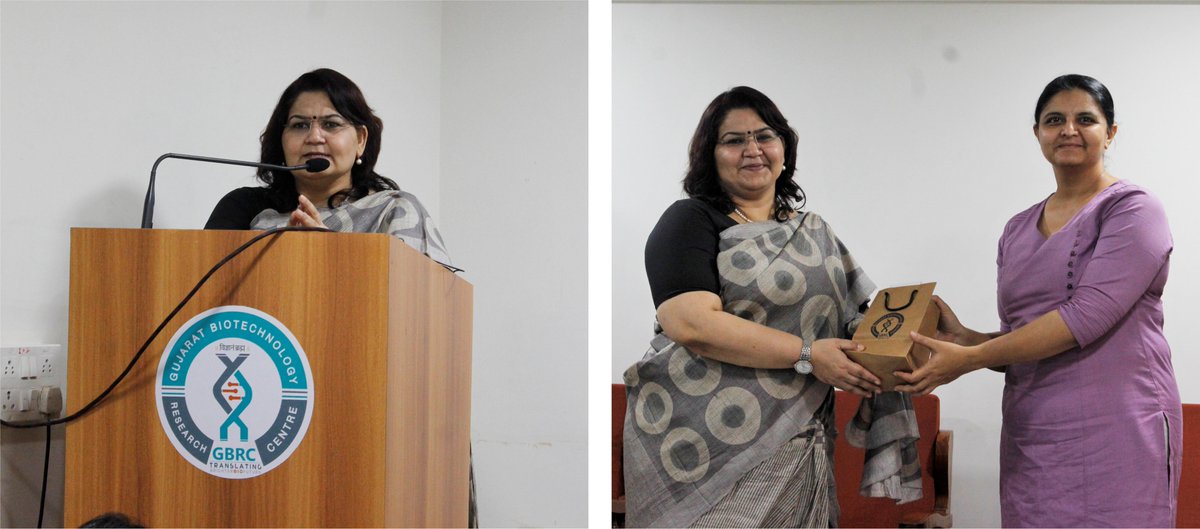gbrc_gujarat's tweet image. Valedictory ceremony of Hands-on training program on "Analytical Techniques". Jointly organized by @gbrc_gujarat and @gujvidyapith. Sponsored by @gsbtm.
Prof. Purvi Pokhariyal, Campus Director of @NFSU_Official was present in the occasion as a chief guest.
#Biotechnology
