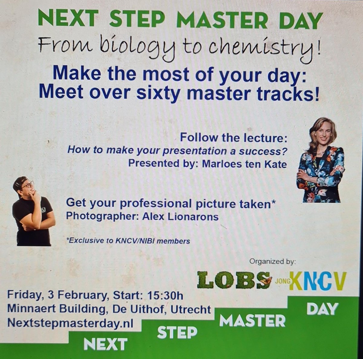JongKNCV's tweet photo. Ik ben klaar met studeren, maar wat nu?
I am done studying, but what now?
#NextStepMasterDay2023 #master #masterday #presenting #picture #science #biology #studying #nextstep #bachelortomaster https://t.co/w29RWOfeA6